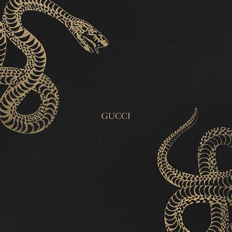 black gucci snake wallpaper|Gucci snake logo background.